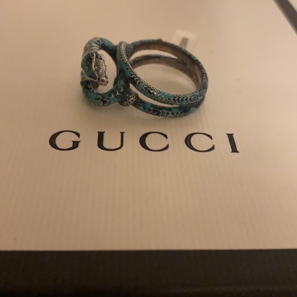 COPY - Gucci enamel double snake ring - Picture 1 of 16
